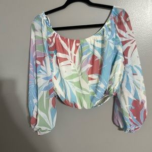 Fowey long sleeve crop top